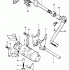 RM250 1981 Механизм  переключения передач