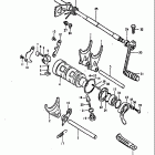 GS850G 1980-1981 Механизм  переключения передач