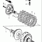 RM250 1981 Сцепление