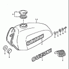 DS100 1978-1981 Fuel tank (ds100c