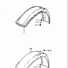RM100 1979-1981 Переднее крыло