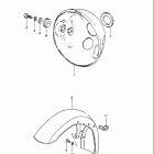 GS1000GL 1980-1981 Headlamp housing - front fender (model t)