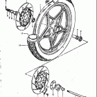 GS850G 1980-1981 Переднее колесо