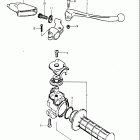 PE250 1980-1981 Rh handle grip (pe250t)