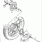 TS100 1980-1981 Заднее колесо