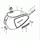 GS850G 1980-1981 Fuel tank (gs850gx)