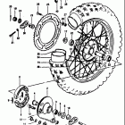 RM100 1979-1981 Rear wheel (rm100x)