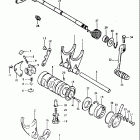 GS750E 1980-1981 Механизм  переключения передач