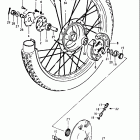 TS125 1980-1981 Переднее колесо