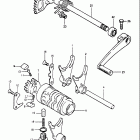 RS250 1980-1981 Механизм  переключения передач