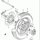 GS1000GL 1980-1981 Rear wheel (model x)