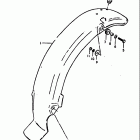 DS125 1979-1981 Rear fender (ds125n)