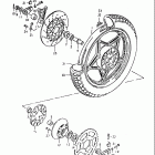 GS750E 1980-1981 Заднее колесо