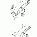RM100 1979-1981 Заднее крыло