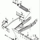 RM100 1979-1981 Rear swinging arm (rm100t