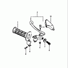 RM100 1979-1981 Left handle grip (rm100x)