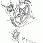 GS750E 1980-1981 Переднее колесо