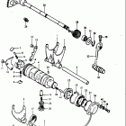 GS1100E 1980-1981 Механизм  переключения передач