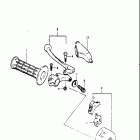 PE400 1980-1981 Lh handle grip (pe400t)