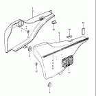 GS750E 1980-1981 Frame cover (gs750ex)