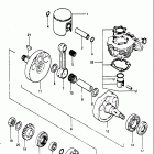 RM250 1981 Коленвал