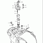 JR50 1978-1981 Clutch cover - oil pump