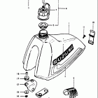 RM400 1980 Топливный бак