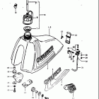RM125 1979-1980 Топливный бак