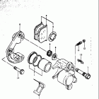 GS550,E 1980 Передний суппорт тормозной