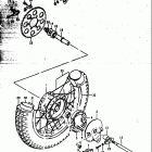 DS185 1978-1980 Заднее колесо