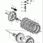RM400 1980 Сцепление