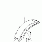 RM400 1980 Заднее крыло