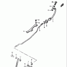 GS550,E 1980 Rear brake hose (for cast wheels)