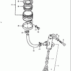GS550,E 1980 Rear master cylinder (for cast wheels)