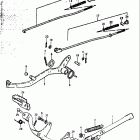 RM50 1978-1980 Prop stand - brake pedal