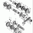RM400 1980 Трансмиссия