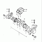 GS550,E 1980 Rear calipers (for cast wheels)