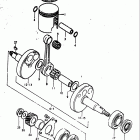 RM50 1978-1980 Piston - crankshaft