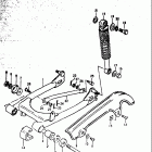 RM50 1978-1980 Маятник задний