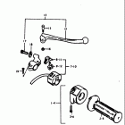 DS185 1978-1980 Right handle switch (ds185c