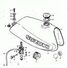 DR370 1978-1979 Топливный бак