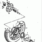 TS185 1977-1979 Заднее колесо