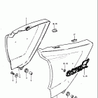 GS750L 1979 Обтекатель рамы