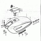 GS425L 1979 Топливный бак