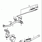 RM80 1977-1979 Prop stand - brake pedal (rm80b