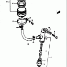 GS550,E 1977-1979 Rear master cylinder (gs550ec