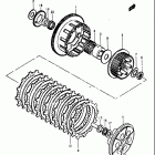 GS750L 1979 Сцепление