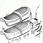 GS550,E 1977-1979 Seat (gs550n