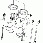TS250 1977-1979 Спидометр-тахометр