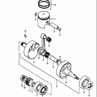 TS100 1978-1979 Piston - crankshaft